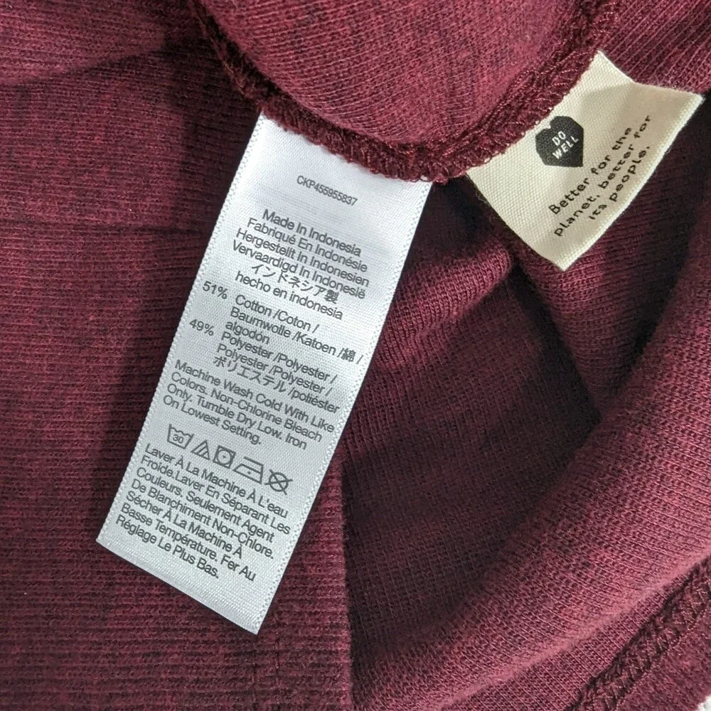 Madewell Women's Plush Mockneck‎ Puff-Sleeve Top XS Nb512